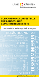 Zum Flyer der Gleichbehandlungsstellen des Landes Kärnten