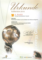 Urkunde Energy Globe 2015