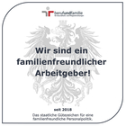 Gütezeichen Familienfreundlicher Arbeitgeber